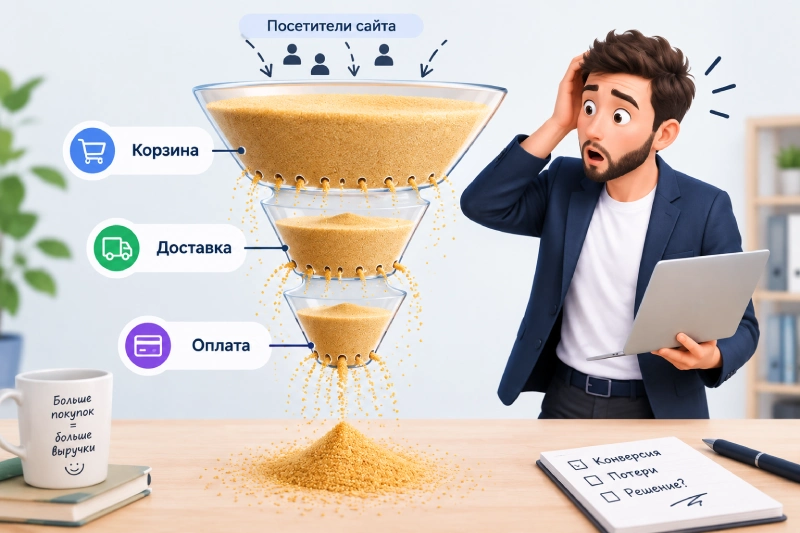 Протекающая воронка продаж