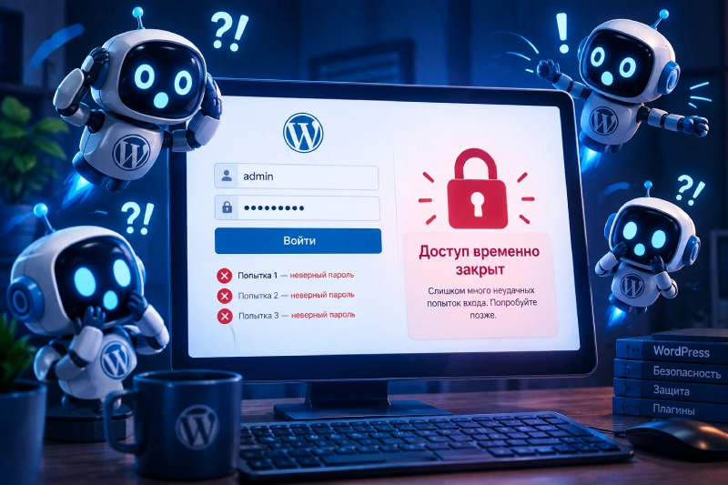 Блокировка входа WordPress