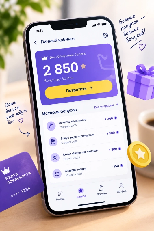 Мобильное приложение бонусной программы