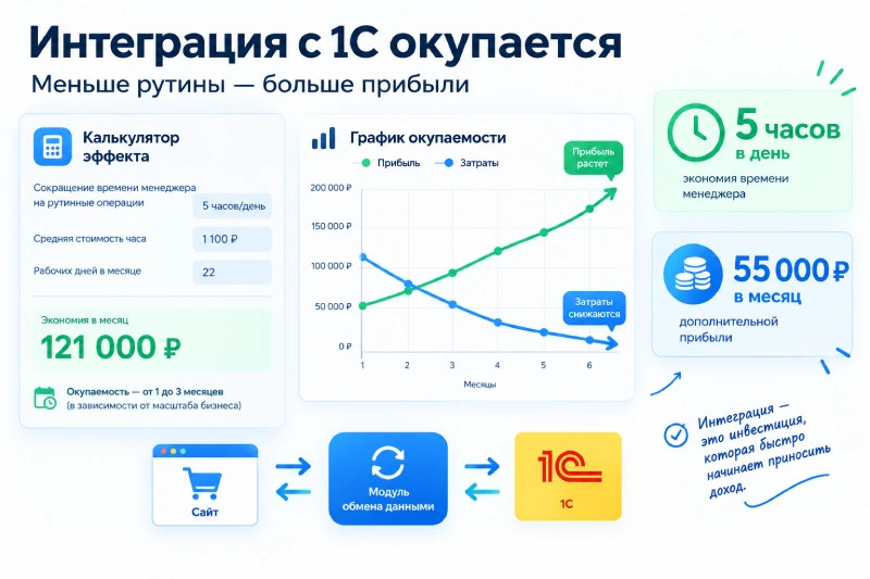 Интеграция с 1С окупается